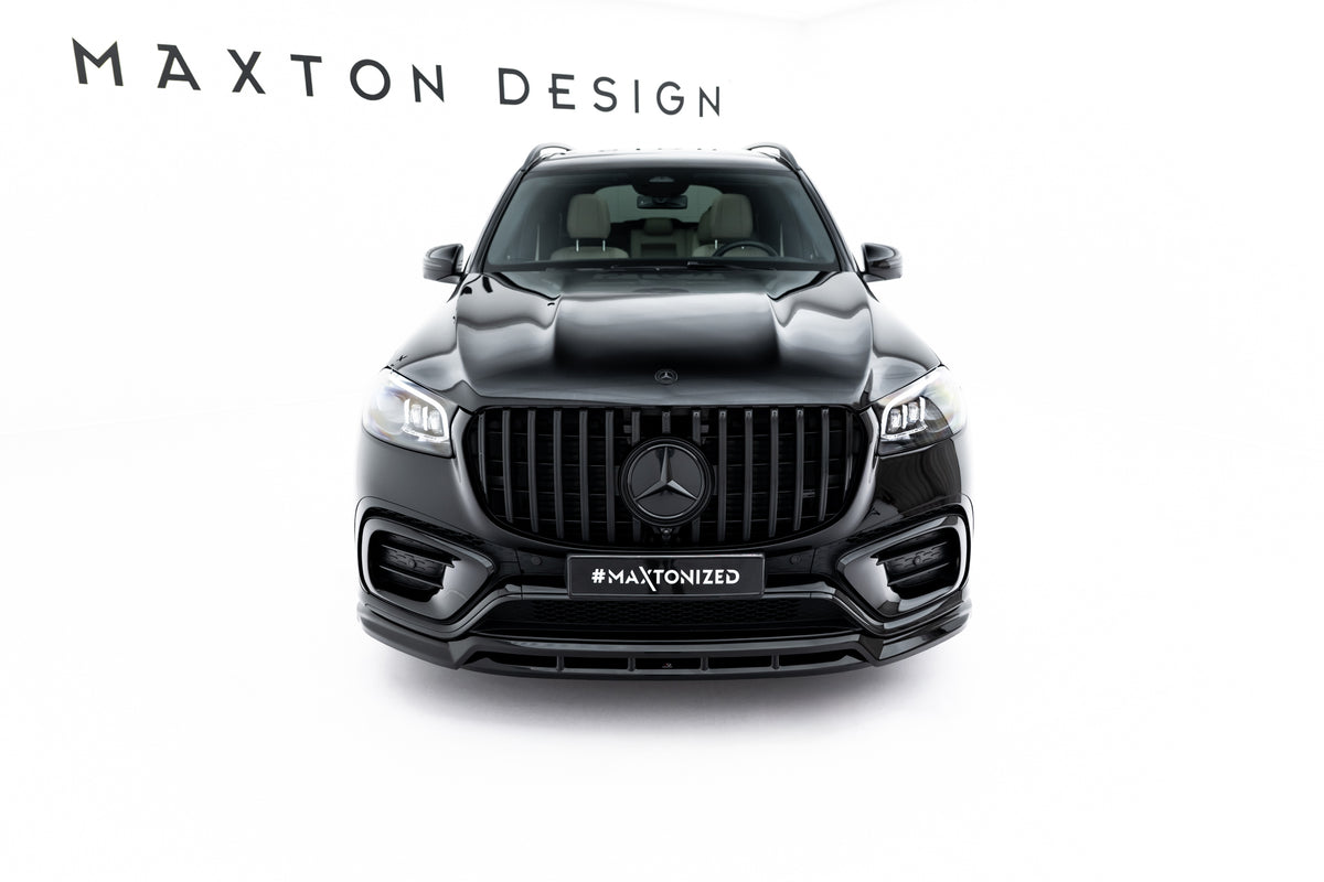 Komplett splittersett for Mercedes GLS X167 Facelift AMG-Line lagt ut før montering