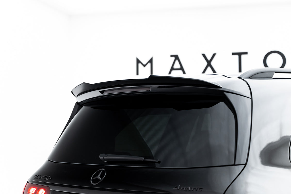 Nærbilde av ABS-overflaten på splittersett til Mercedes GLS AMG-Line X167 Facelift