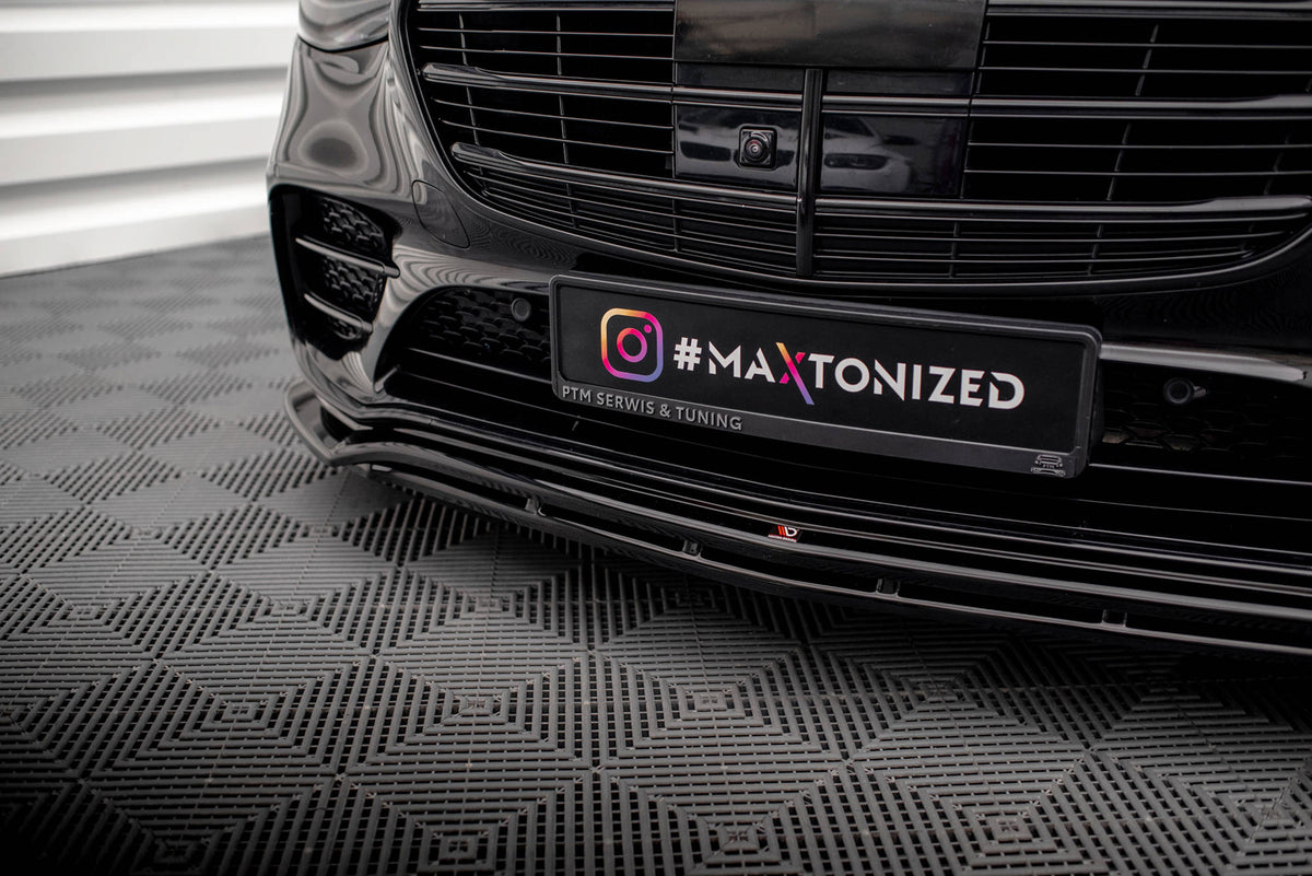 Detalj av ABS-plast overflate Maxton splittersett Mercedes W223