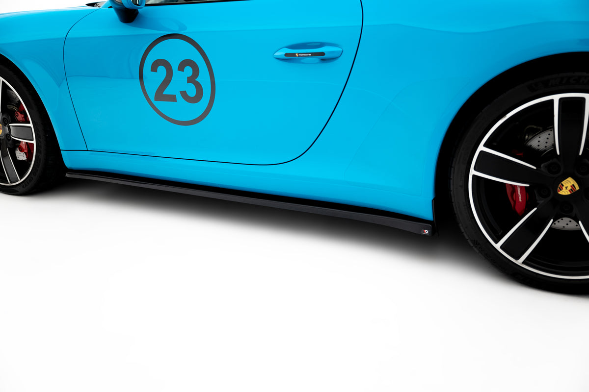 Spoiler til Porsche 911 Carrera 991 Facelift i blank sort ABS