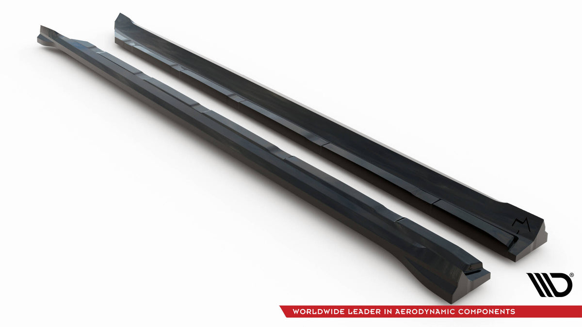 Alle tre deler i splittersettet for Porsche Cayenne MK3 lagt ut samlet