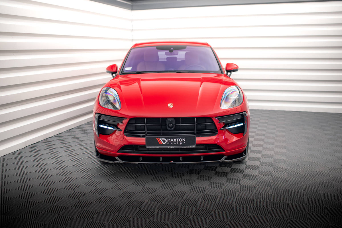 Porsche Macan GTS MK1 Facelift med front splitter i sort ABS-plast montert