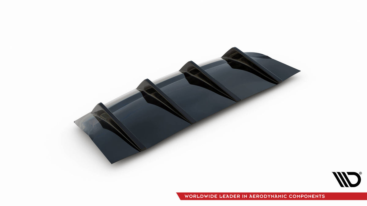 Splittersett for Porsche Panamera GTS 971 sett skrått forfra, svart design