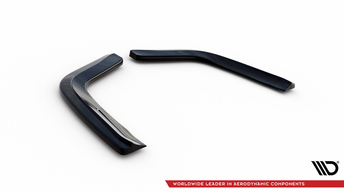Splittersett for Porsche Panamera GTS 971 – bakre vinkel, sort finish