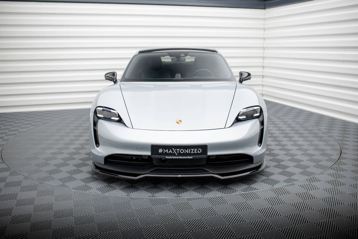 Komplett Maxton Design splittersett for Porsche Taycan MK1 2019-2024 produktfoto