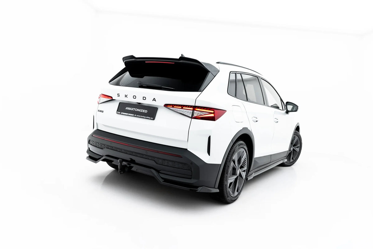 Detaljbilde av ABS-splittersett i Gloss Black til Skoda Elroq RS Mk1
