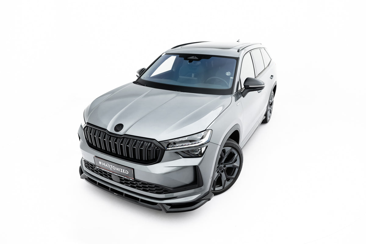 Spoiler cap til Skoda Kodiaq Sportline Mk2 i blank sort ABS