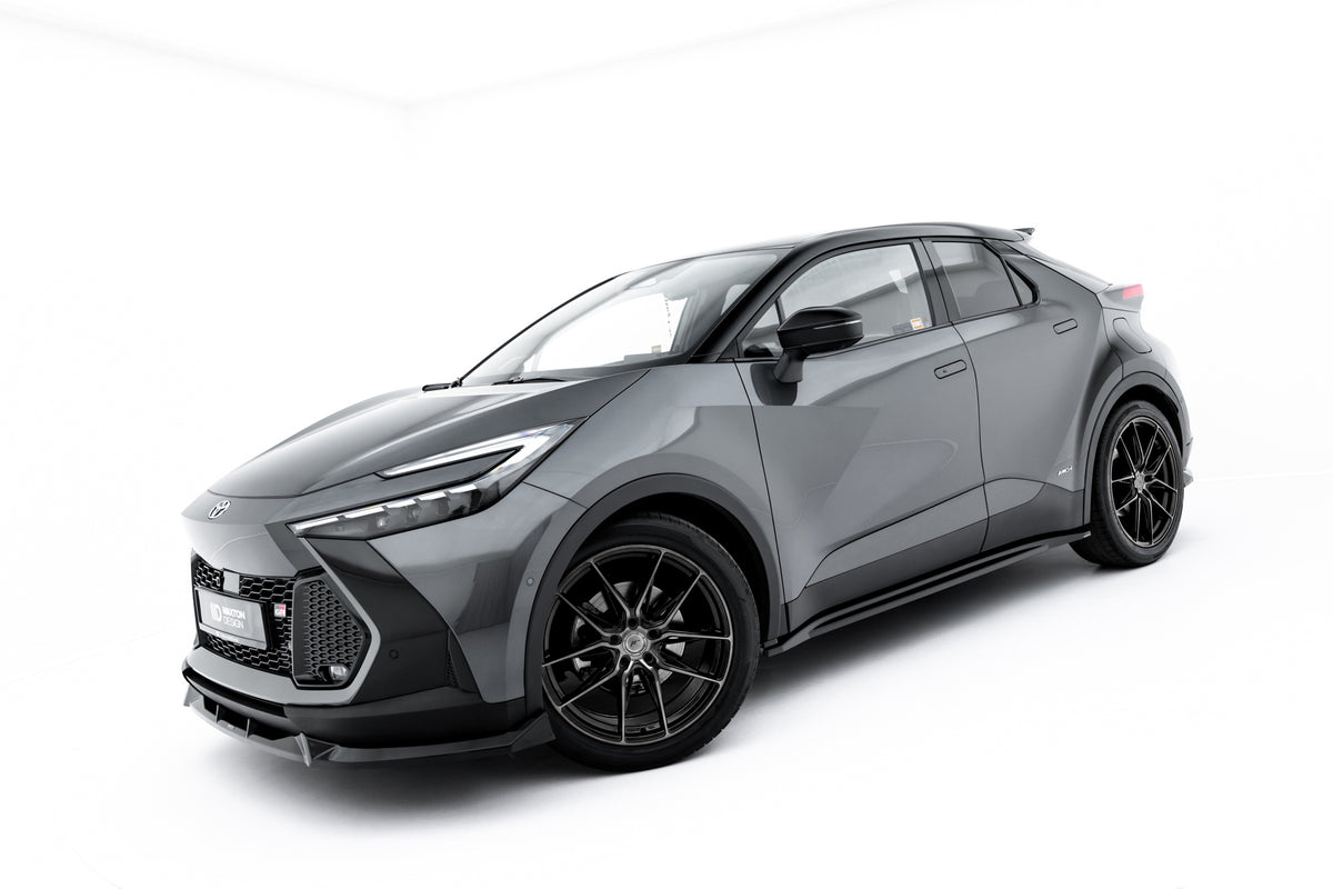 Splittersett for Toyota C-HR Mk2 2023- i sort ABS-plast – Maxton Design