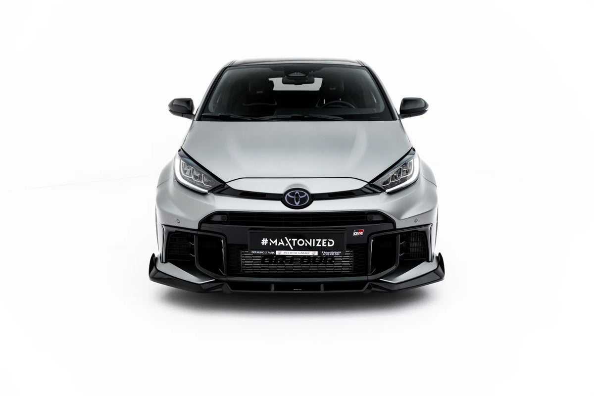 Frontsplitter fra Maxton Design montert på Toyota GR Yaris Mk4 Facelift