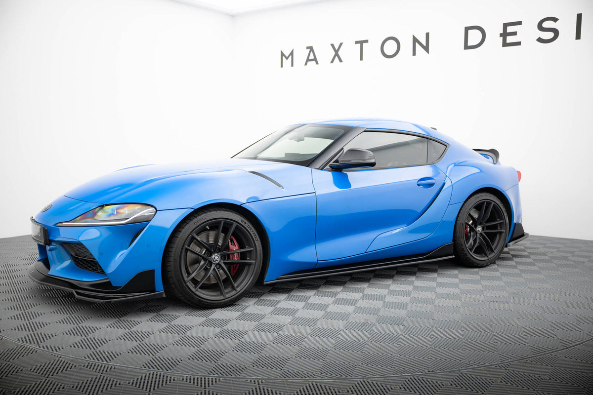 Splittersett for Toyota Supra MK5 2019– i svart ABS-plast – Maxton Design