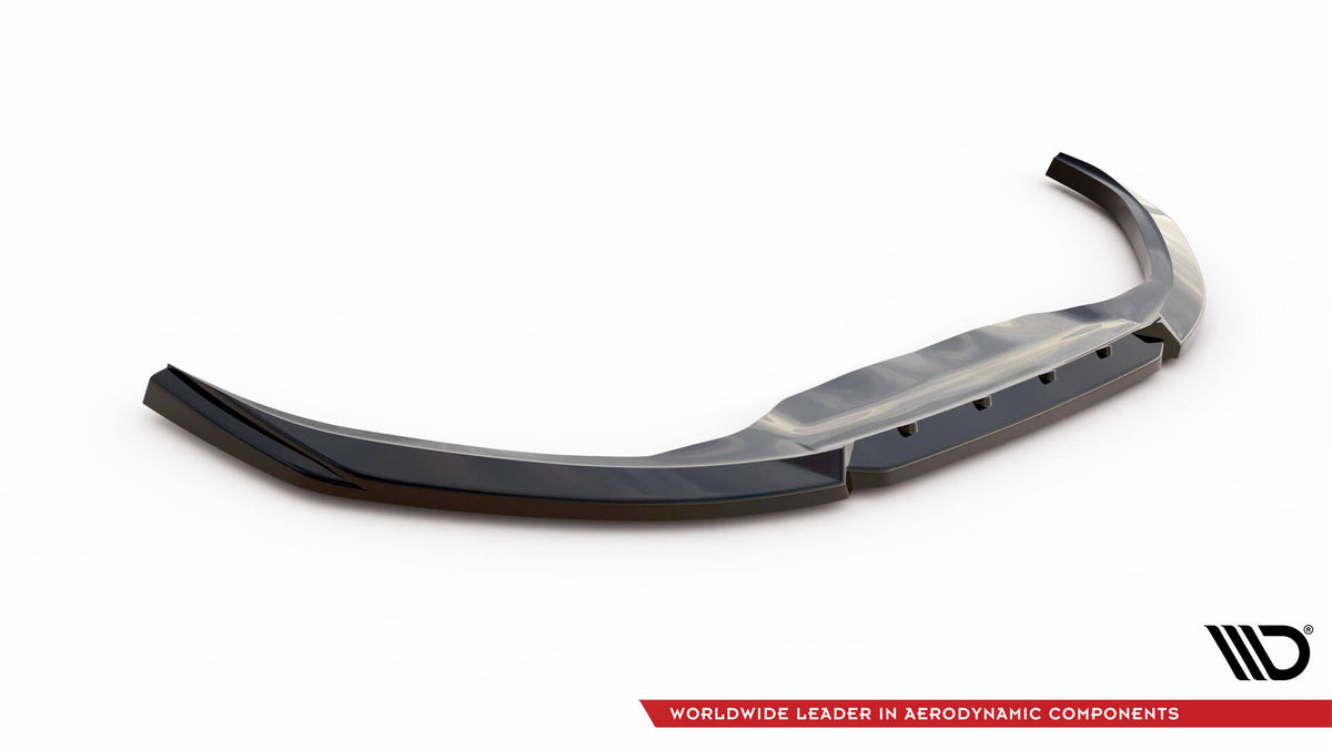 Nærbilde av front splitter fra Maxton M-Line på Toyota Yaris GR Sport