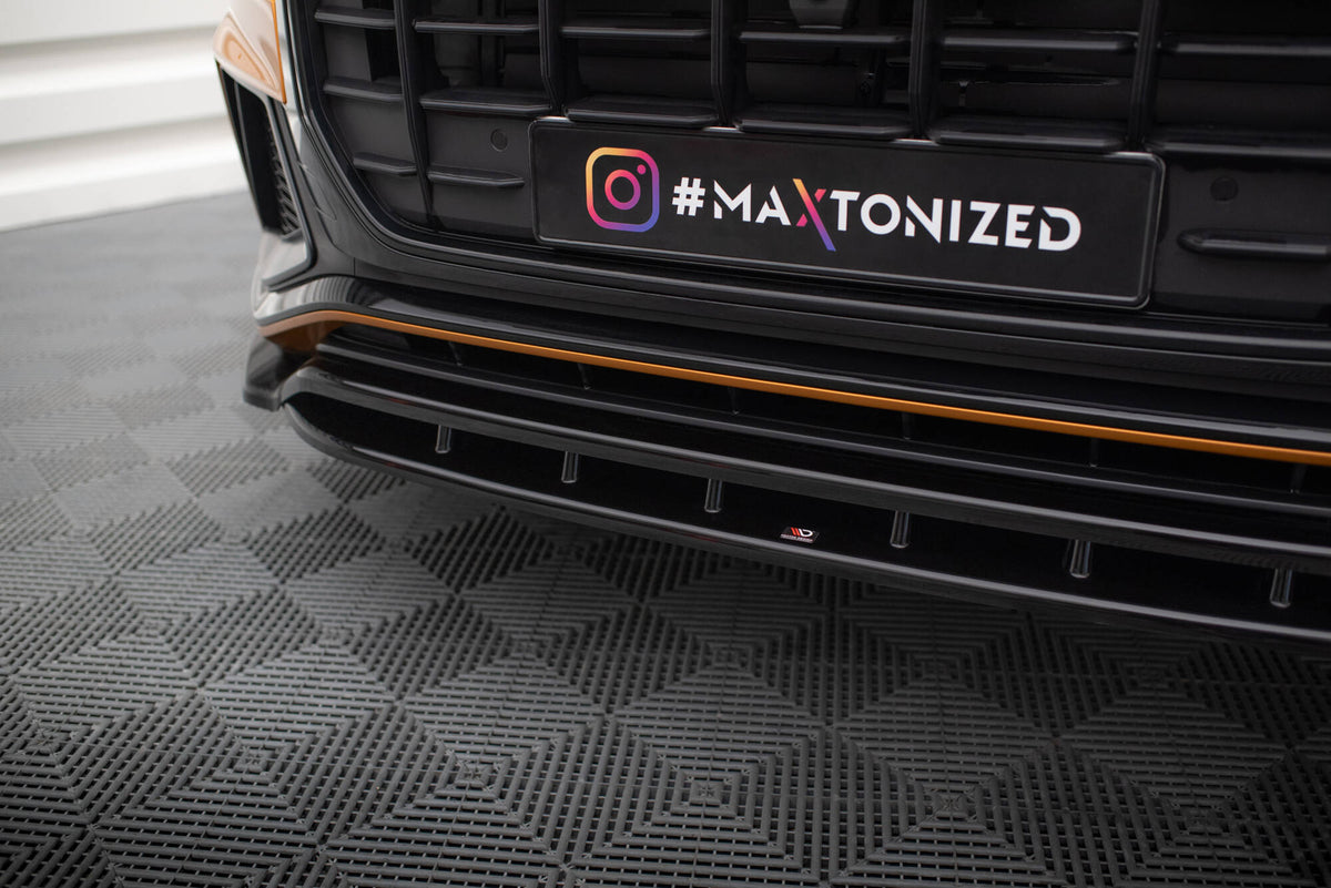 Monteringsdetalj frontsplitter på Audi SQ8 MK1