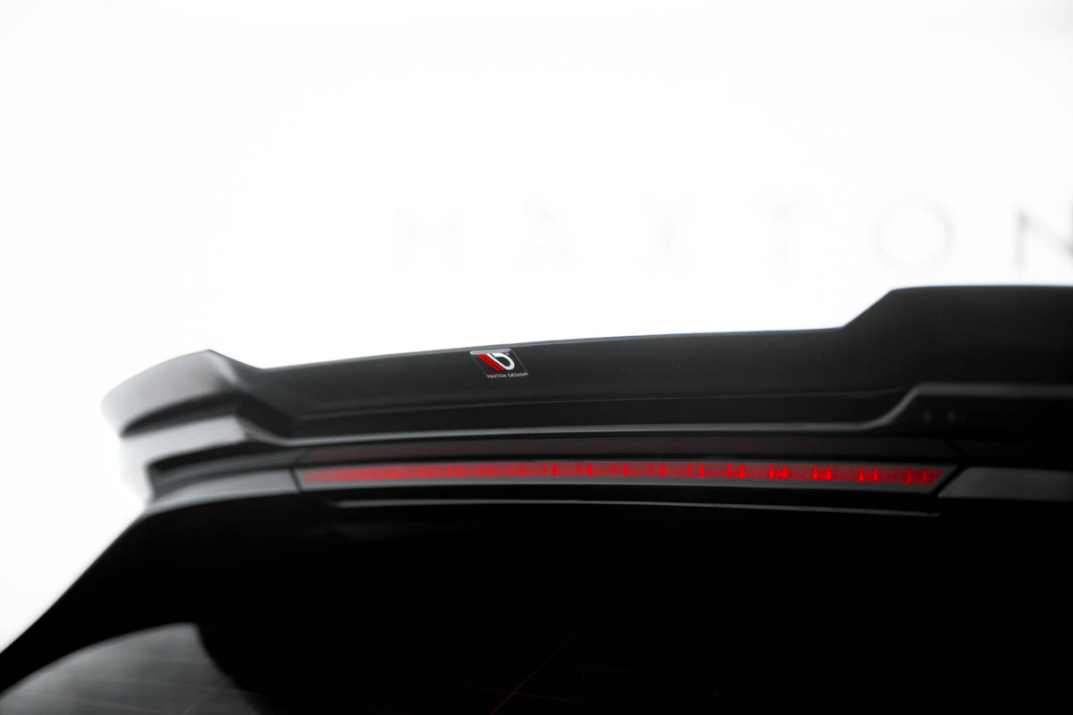 Baksplitter og spoiler cap V.1 til BMW F70 1-serie M-Pakke sett bakfra