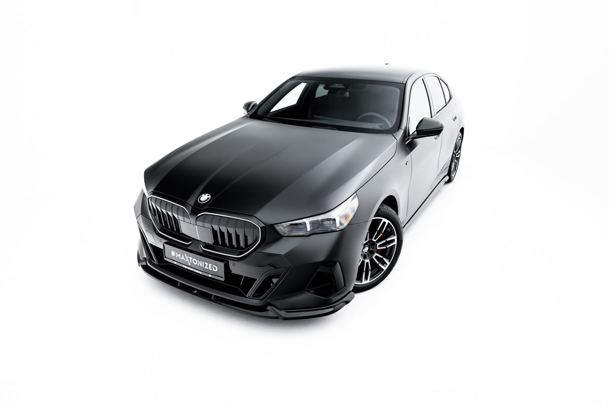 BMW G60 5-serie splitter M-pakke V.1, helhetlig sett sideprofil svart ABS Maxton