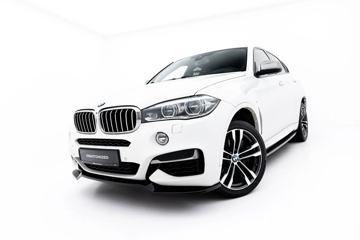 Sideskjørt diffusers i blank sort på BMW X6 F16