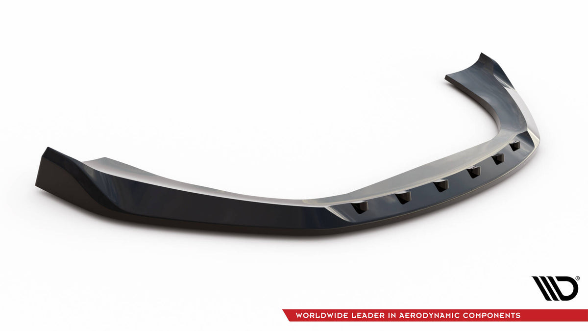 Front splitter V.1 for Porsche Macan MK1 montert på støtfanger