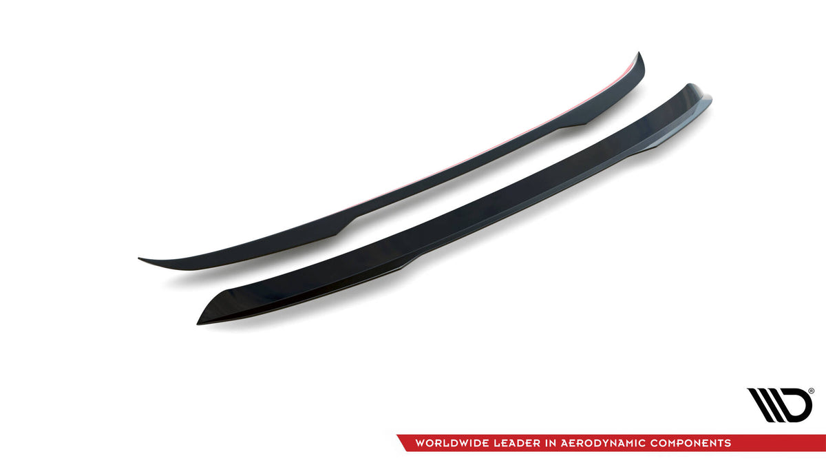 Spoiler cap V.1 montert på bakluke Porsche Macan MK1 i sort finish