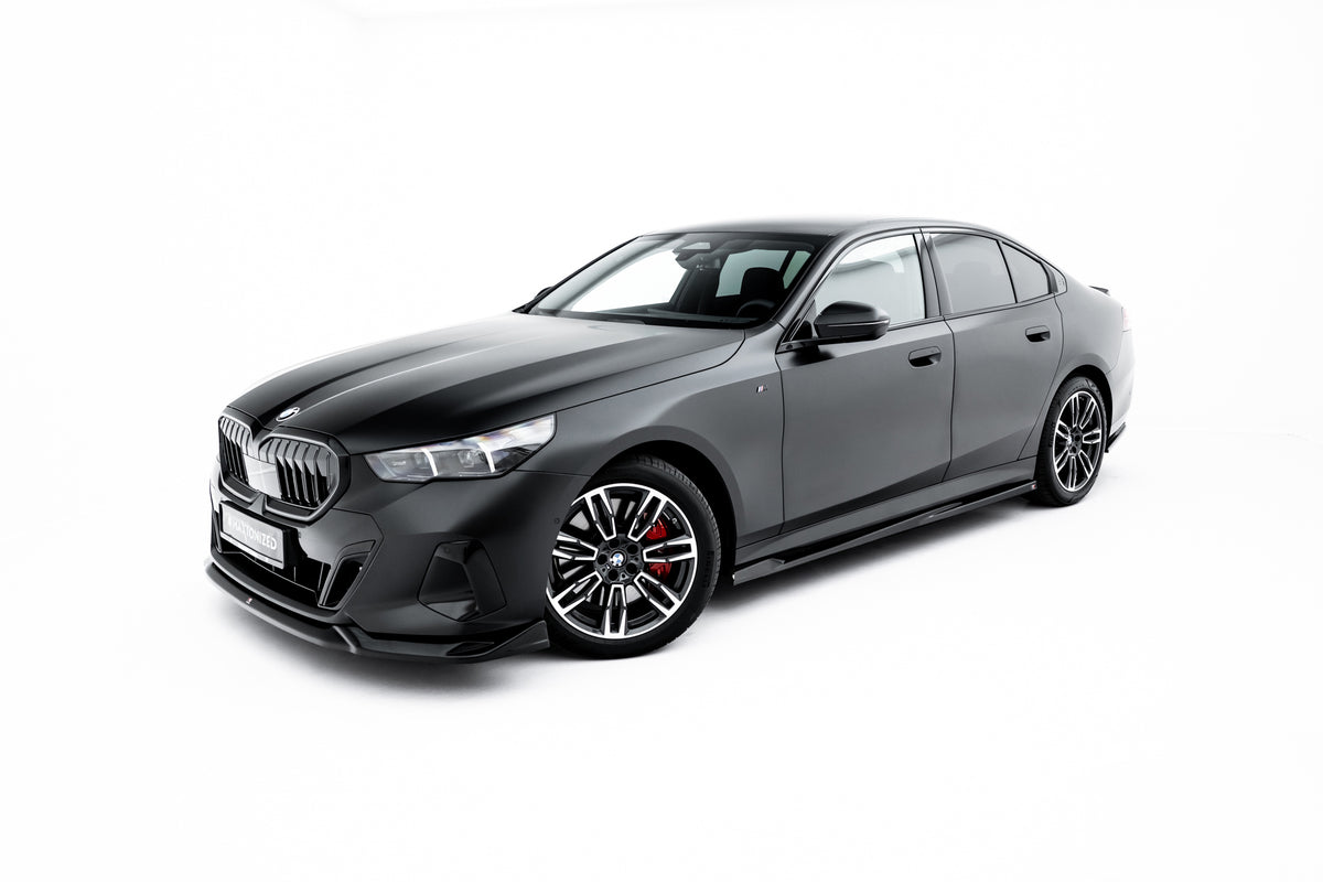 Splittersett V.2 for BMW 5-Serie G60 M-Pakke i svart ABS-plast – Maxton Design