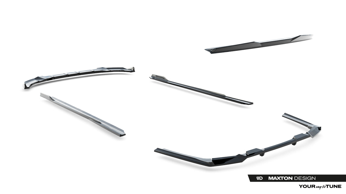 Maxton Design splittersett V.2 BMW G60 – bakdiffuser detalj i svart ABS-plast