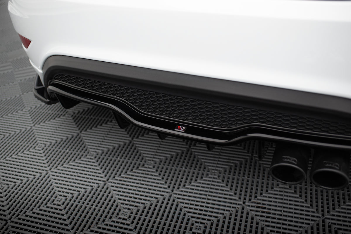Splittersett i ABS med rød stripe til Ford Fiesta ST Mk7