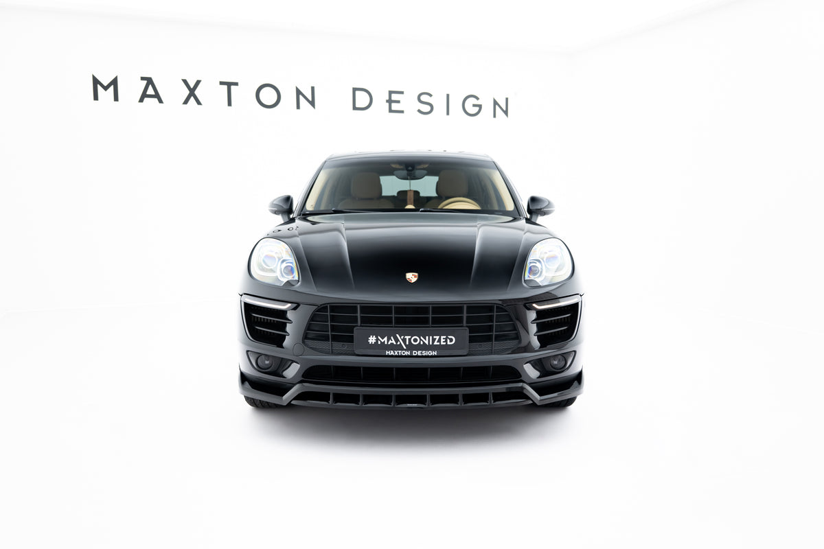 Porsche Macan MK1 med front splitter V.2 montert – frontvisning