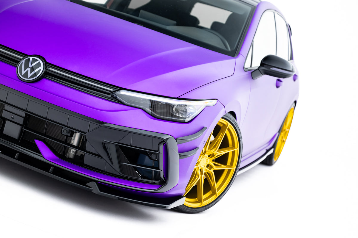 Bodykit splitter V.5 VW Golf 8 R Facelift vist fra venstre side