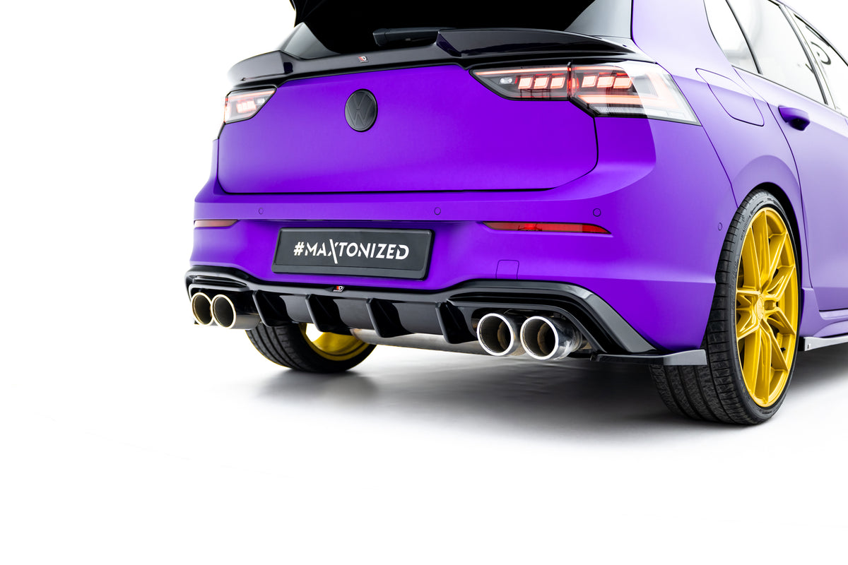 Splittersett V.6 for VW Golf 8 R Facelift sett rett fra siden