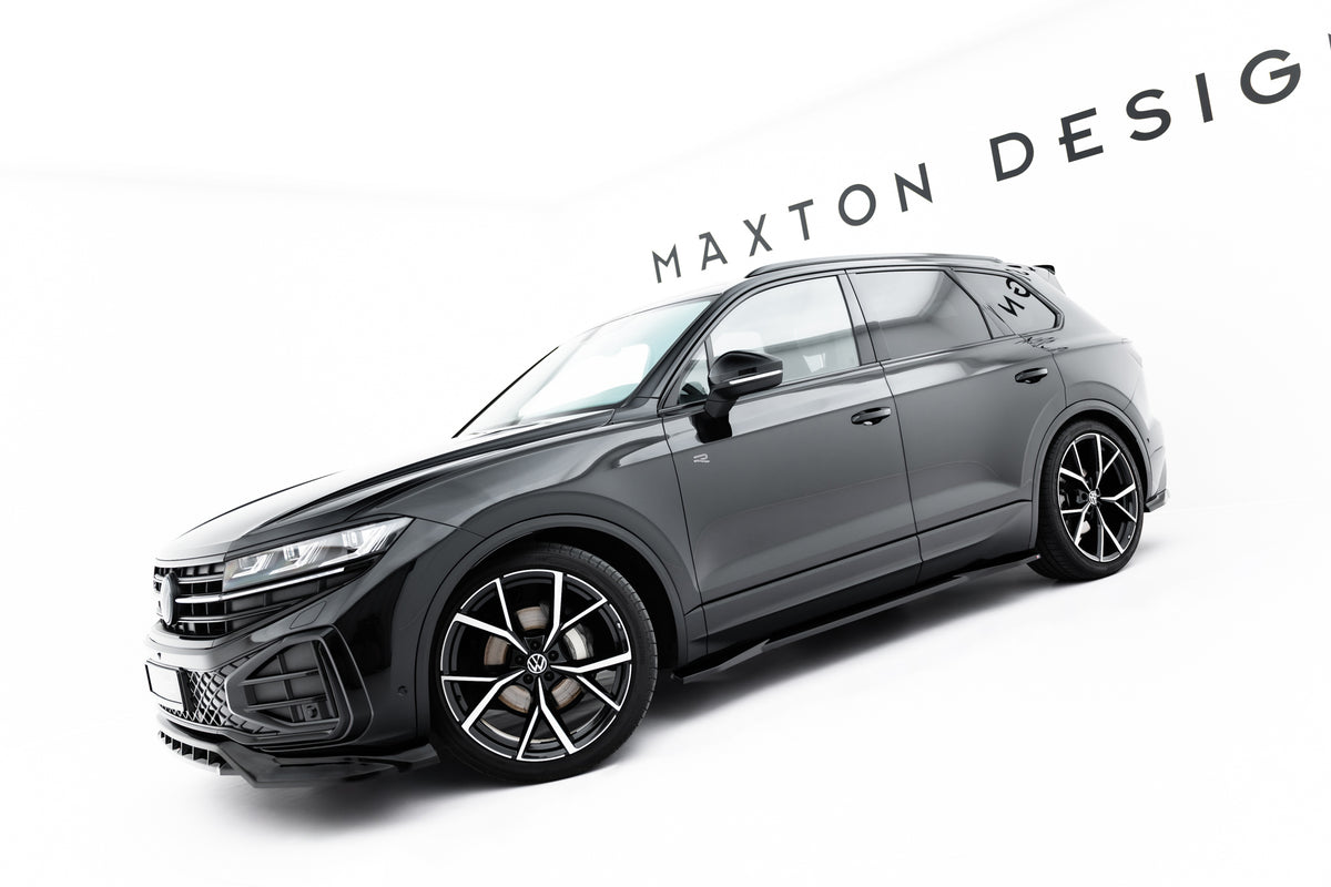 Splittersett i blank sort ABS til Volkswagen Touareg R-Line Mk3 Facelift