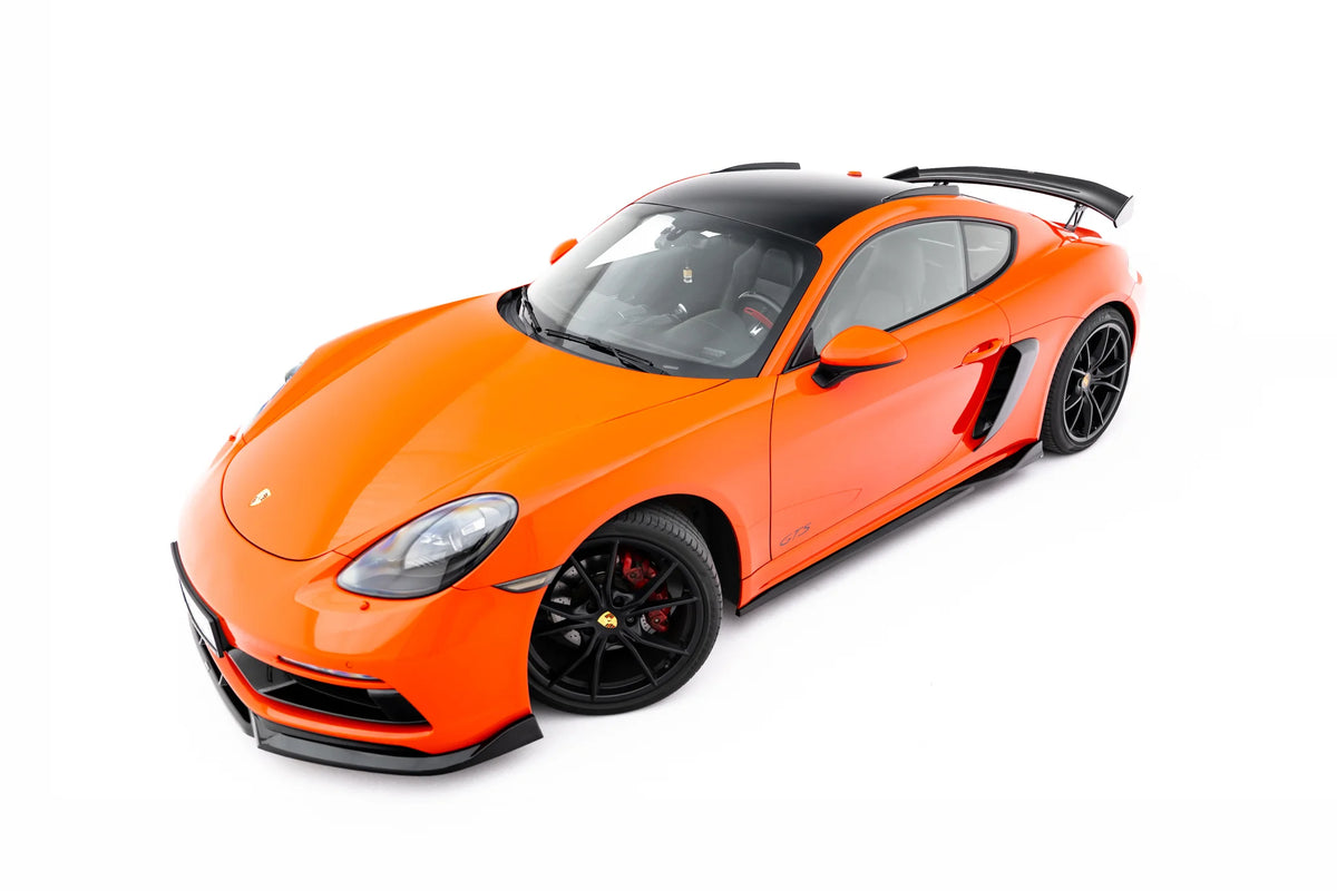 Takrails til Porsche 718 Cayman sett ovenfra