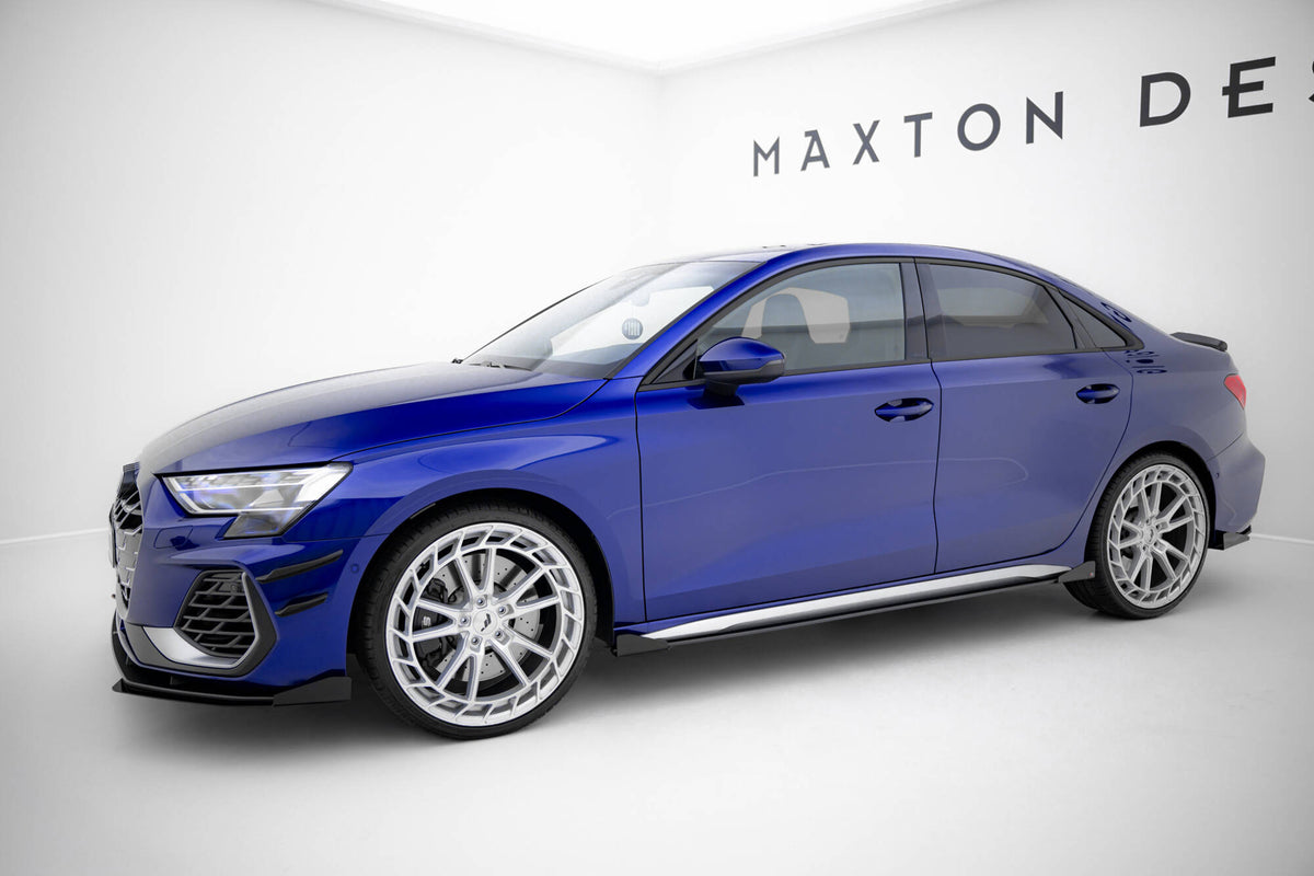 Maxton Design sidevinger montert på Audi S3 Sedan 8Y Facelift
