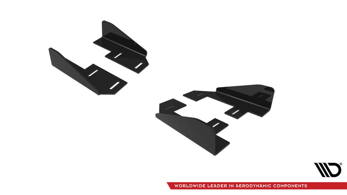 Komplett sett sideflaps for Audi A3 S-Line Sedan 8Y Facelift før montering med gratis frakt