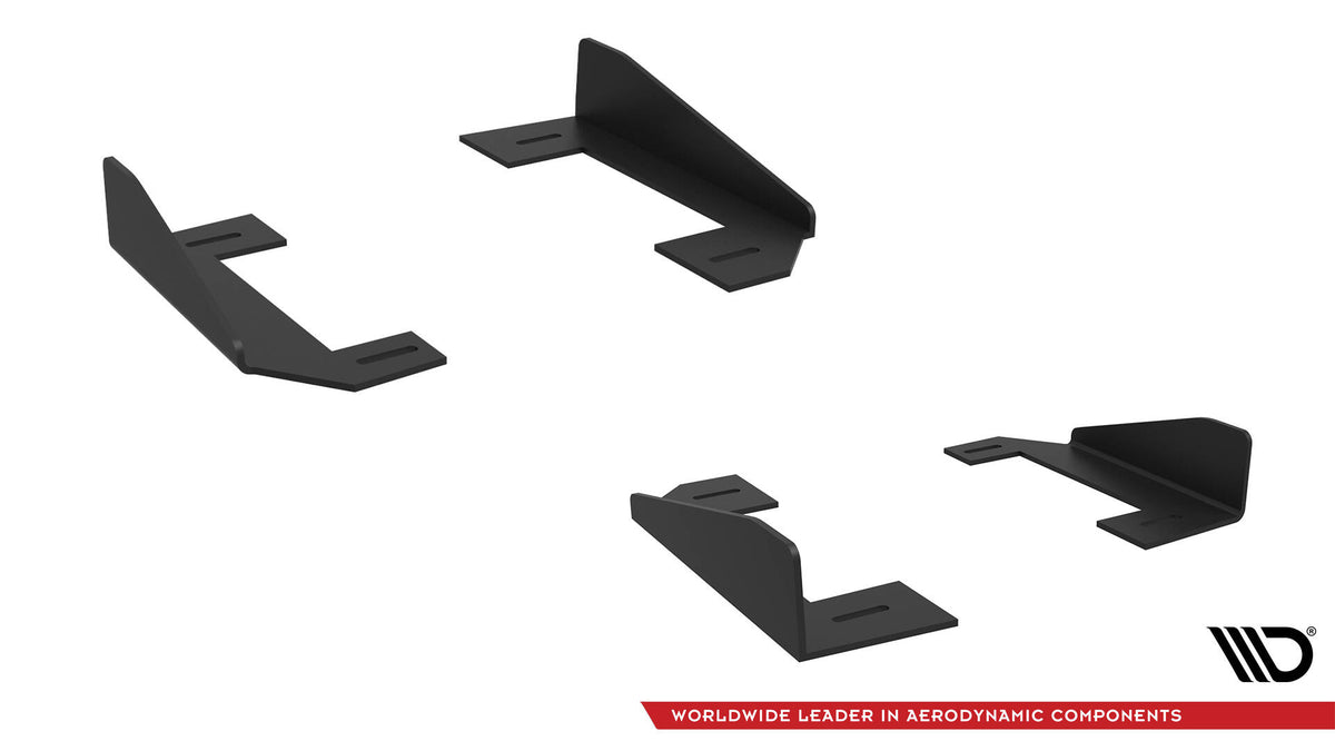 Sideflaps og monteringssett til Audi RS5 Sportback F5, flatlagt visning