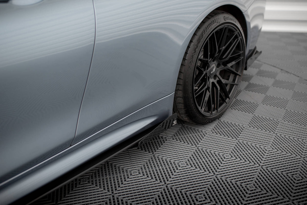 Sideflaps i matt sort ABS til BMW 4-serie F32 Coupe