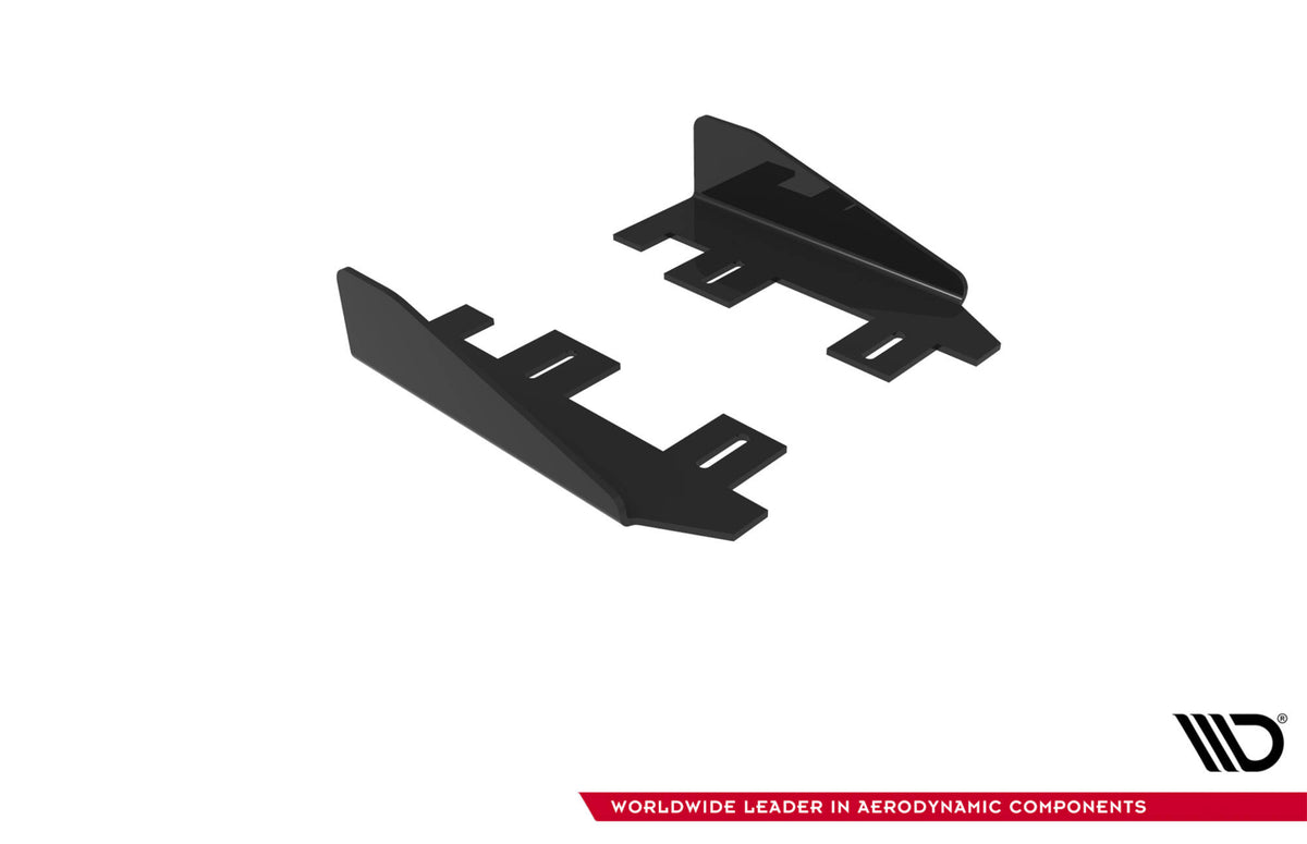 Nærbilde av sideflap i 10 mm ABS-plast med kantfinish for Ford Focus ST