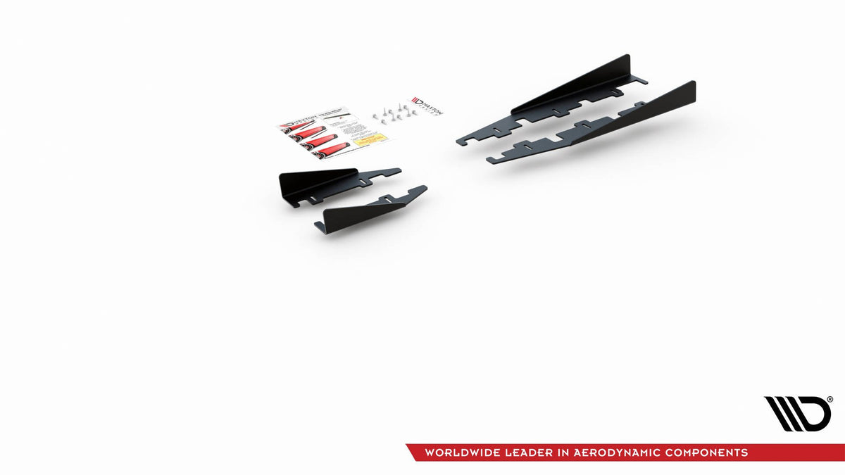 Sideflaps Toyota Gr Yaris MK4 – matt svart ABS-plast