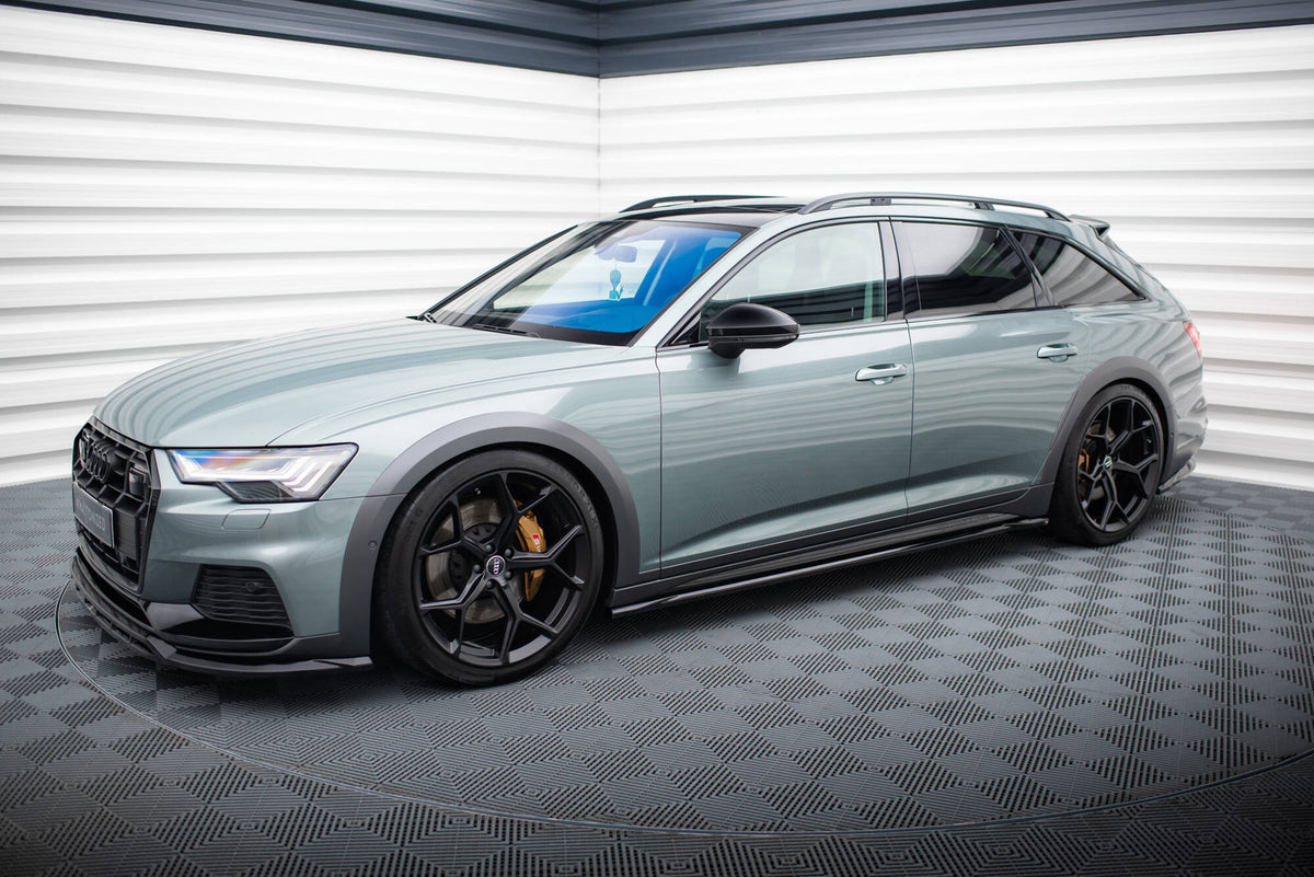 Maxton Design sidediffusor montert på Audi A6 Allroad C8 sett fra siden