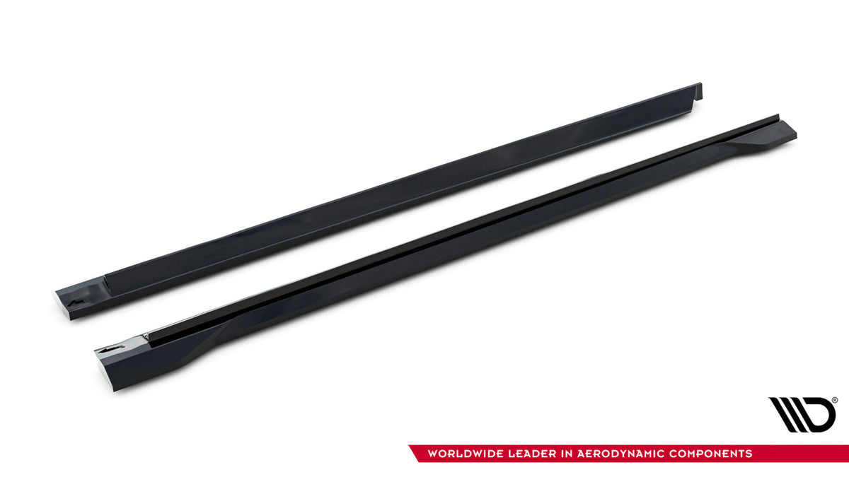 Sideskjørt diffusor for Audi Q7 S-Line vist fra undersiden med monteringspunkter