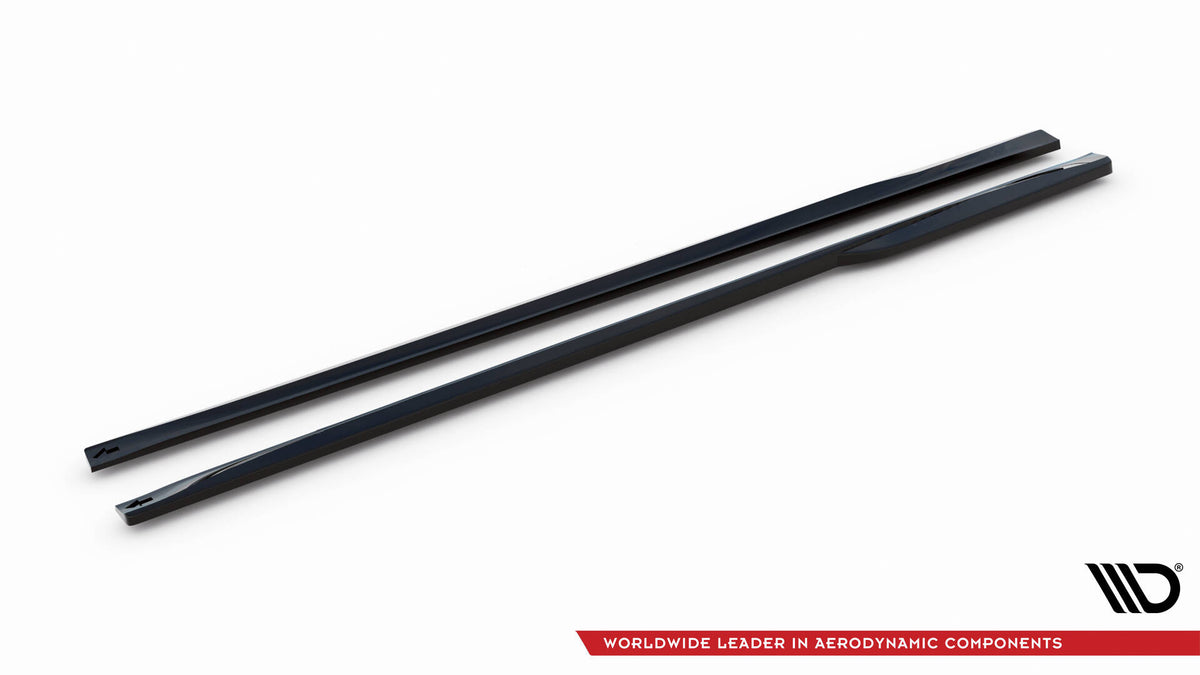 Maxton Design sideskjørt diffuser for Audi A5 S-Line F5 Facelift sett fra undersiden