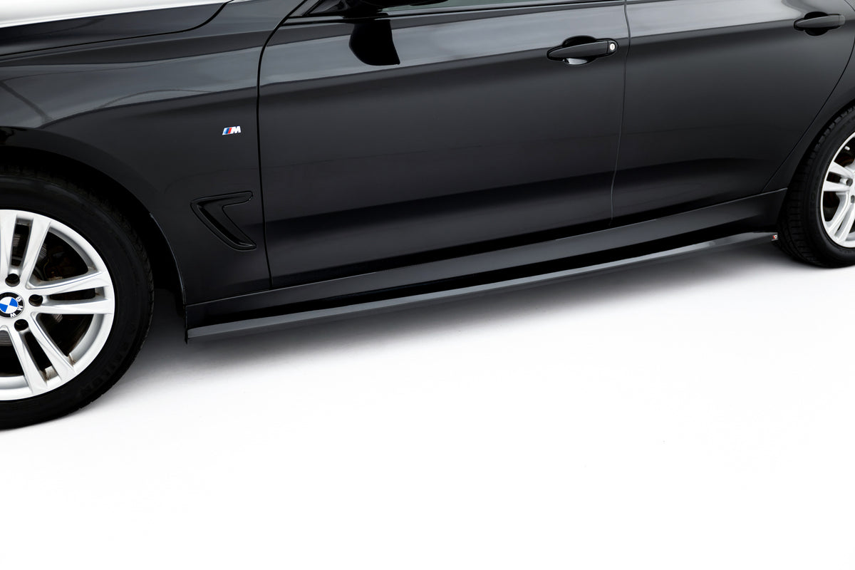 Sideskjørt diffusorer BMW 3 GT F34 M-Pakke Maxton Design – sort matt ABS-plast