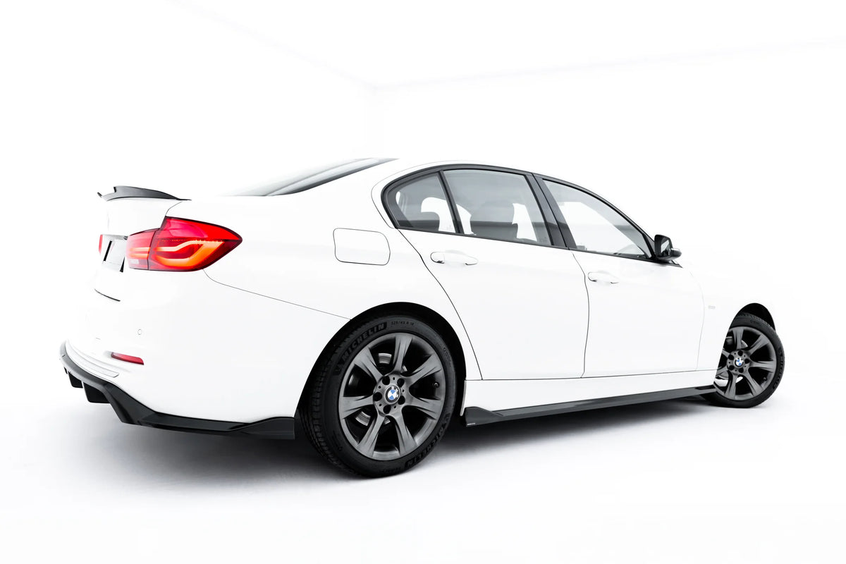 Sideskjørt diffusers i blank sort ABS til BMW 3 Sportline Sedan F30