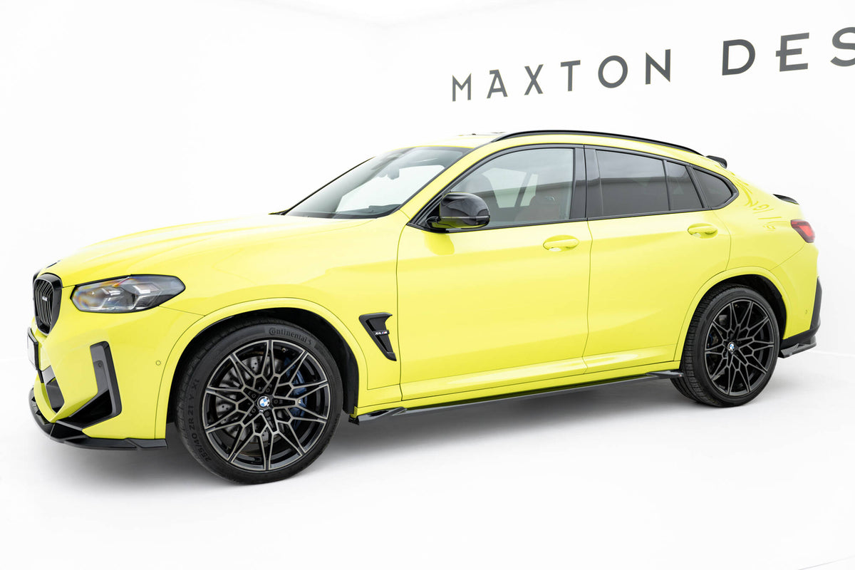 Venstre sideskjørt diffuser for BMW X4M F98 Facelift i Gloss Black