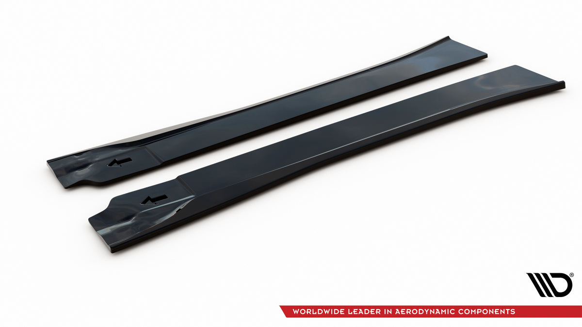 Detaljbilde av ABS-diffuser til sideskjørt for BMW i3 S