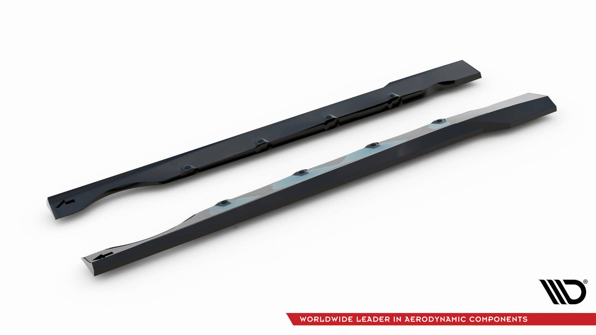 Sidepaneldiffuser for Smart Fortwo C451 Facelift Brabus vist bakfra