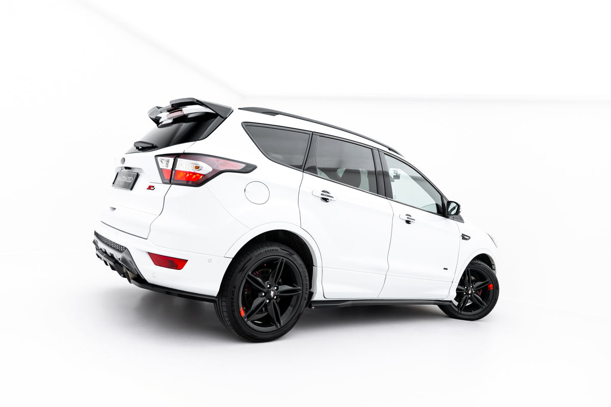 Sideskjørt diffusers i blank sort ABS til Ford Kuga ST-Line Mk2 Facelift
