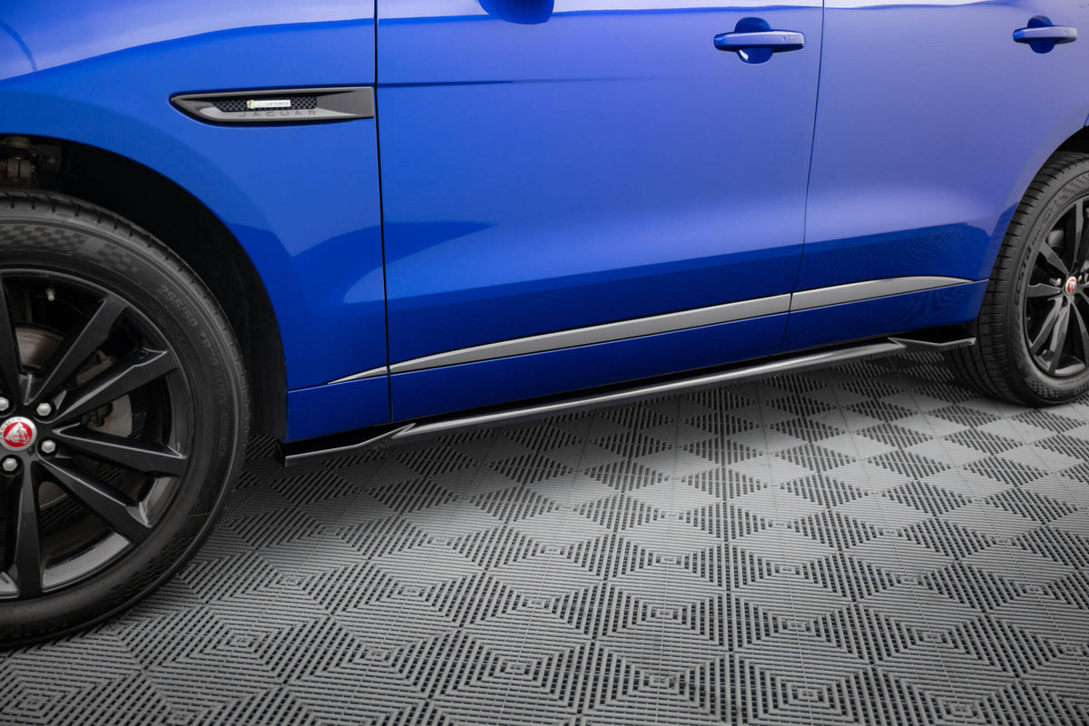Sideskjørt diffusorer til Jaguar F-Pace R-Sport MK1 vist i skrå vinkel