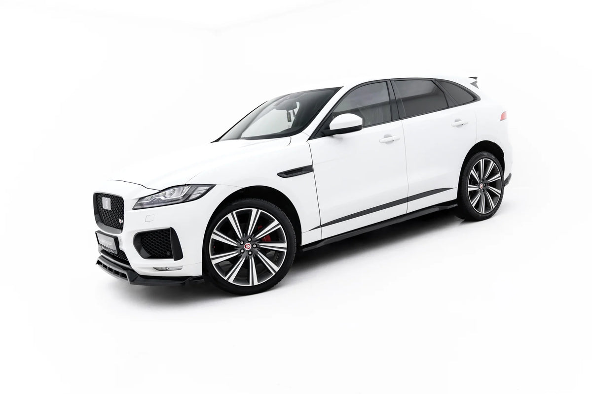 Gloss Black-overflate på sideskjørt diffuser til Jaguar F-Pace S