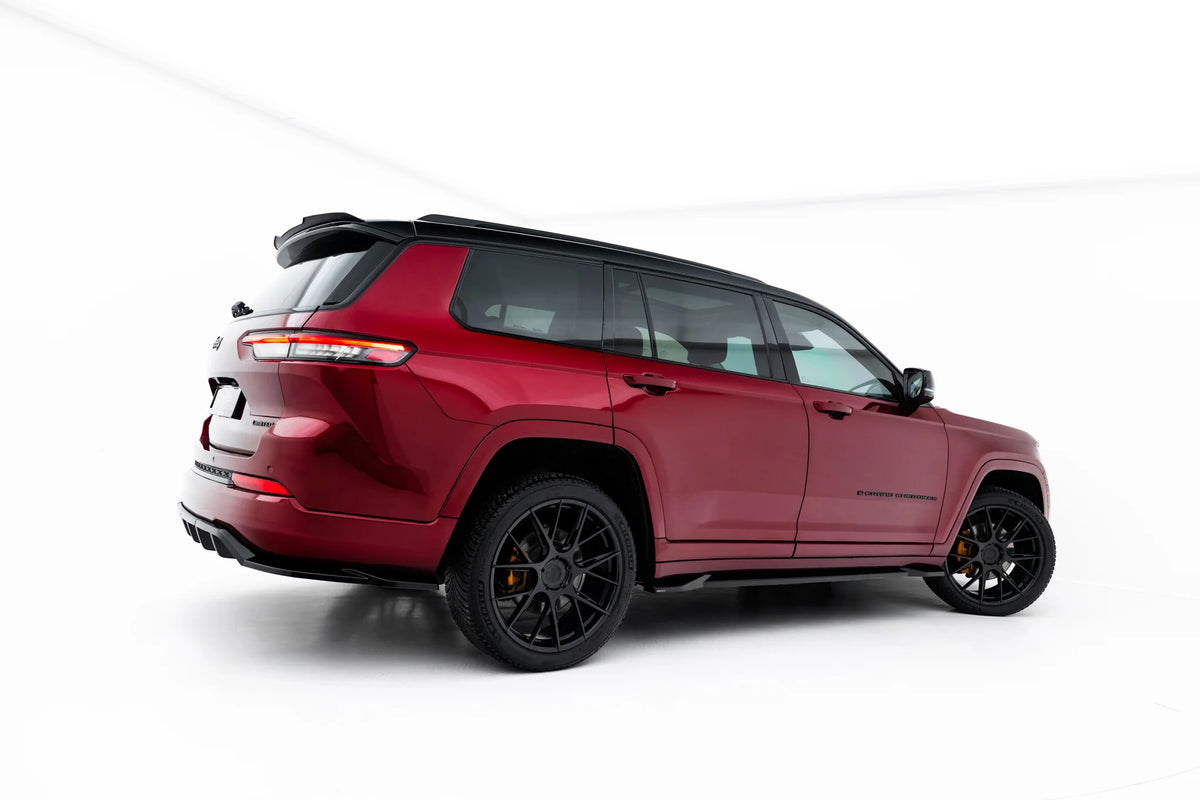 Sideskjørt diffusers til Jeep Grand Cherokee L Mk5 i blank sort ABS