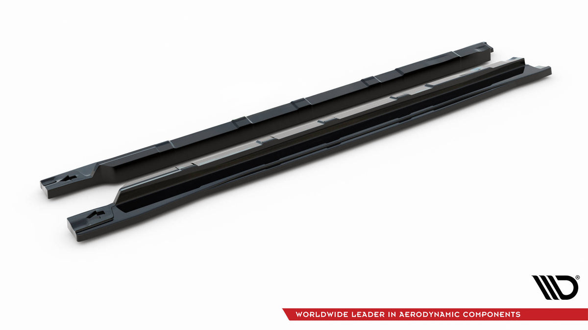 Detaljbilde av ABS sideskjørt diffuser til Lexus UX F-Sport Mk1