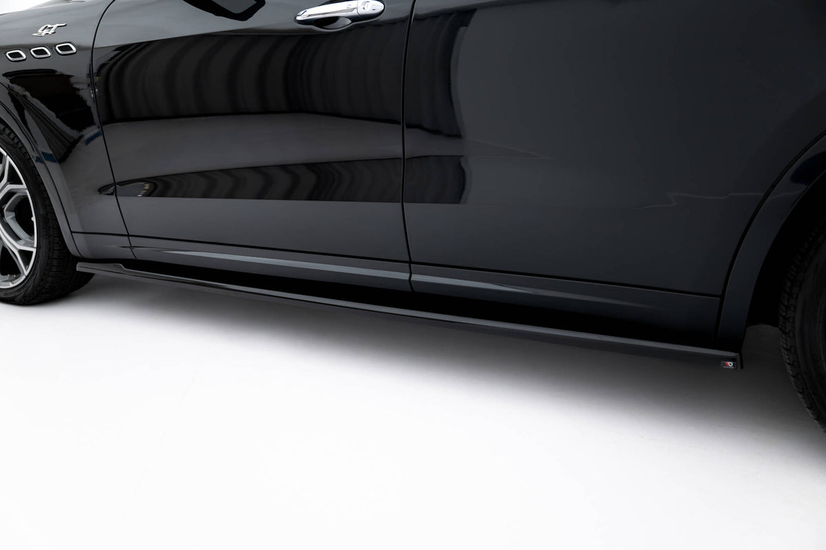 Sideskjørt diffusers montert langs nedkant på Maserati Levante GT Mk1
