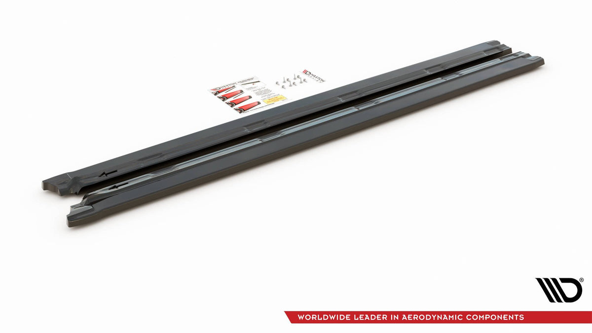 Sideskjørt-diffusor for Peugeot 2008 MK2 vist i profil mot nøytral bakgrunn